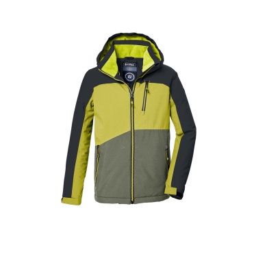 Kurtka zimowa Killtec Kow 370 z kapturem i śniegołapem (wodoodporna i wiatroszczelna, oddychająca, bez PFC) czarna dziecięca